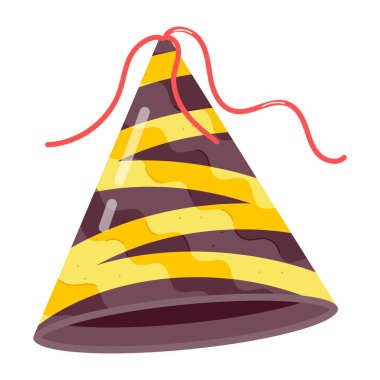 İzole parti şapka vektör tasarımı