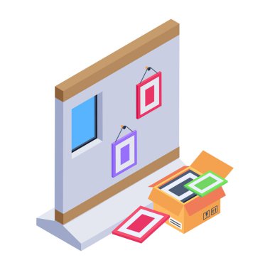 Isometric Biçim Simgesi Taşıma