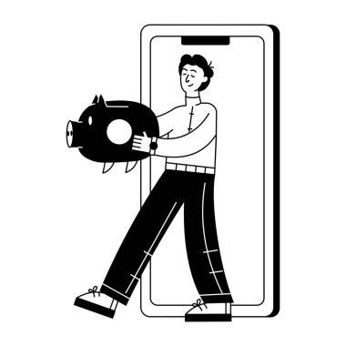 Man U domuz bankası vektör çizim tasarımı ile