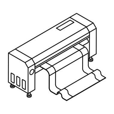 ana hatlı yazıcının vektör tasarımı