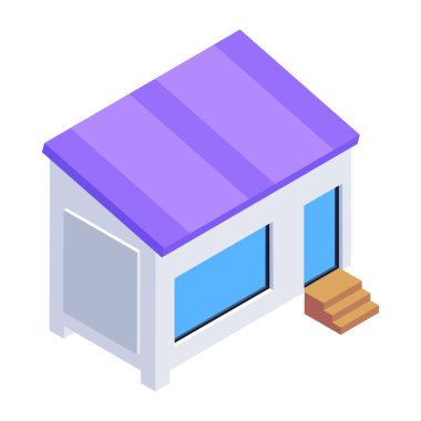 Beyaz izole arkaplanda depolanan vektör simgesi.