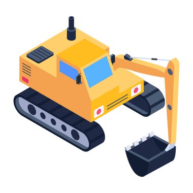 Kazı simgesi vektör illüstrasyonu