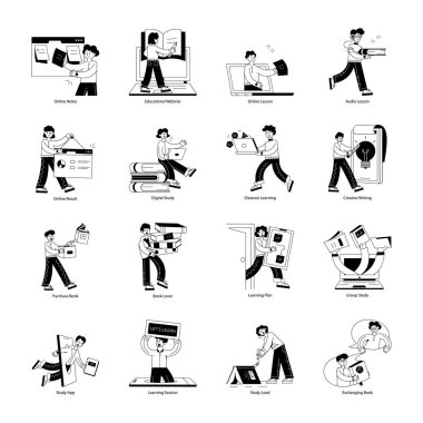 farklı faaliyetlerde bulunan adam