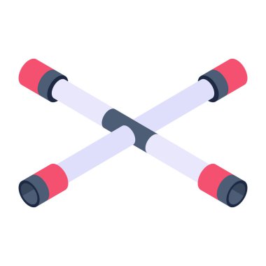 spor ekipmanları simgesi, vektör illüstrasyonu