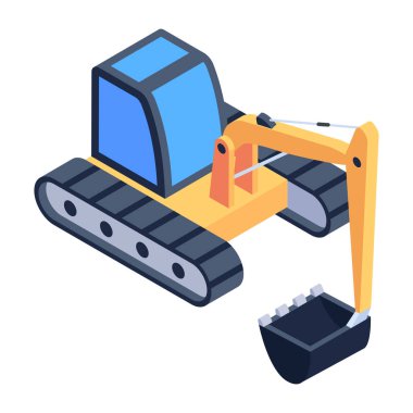 robotik kol simgesi, izometrik biçim