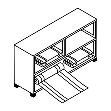 Kargo taşıma vektör çizimi kutusu