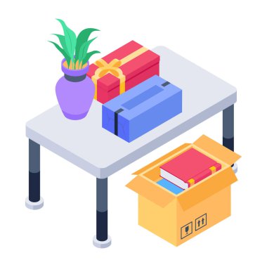 kitaplar ve diğer nesneler ayarlandı