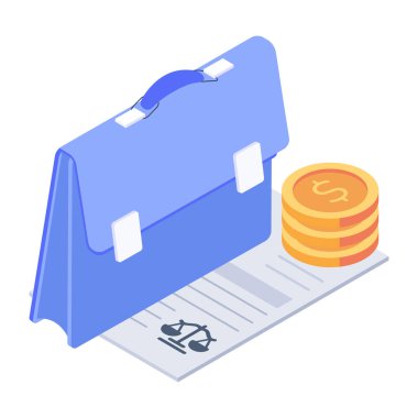 Para ödemenin izometrik simgesi