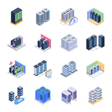 Veri Sunucularının Koleksiyonu Simge Simgeleri