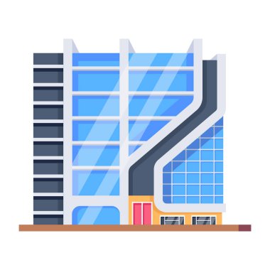 bina inşaat izometrik simgesi