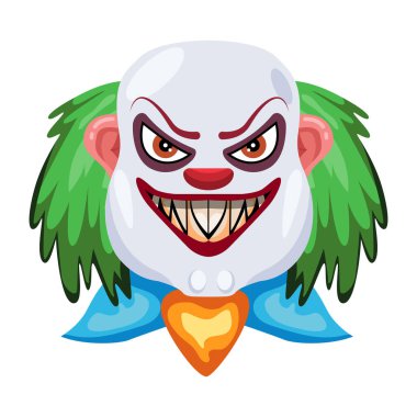 Kızgın cadılar bayramı izometrik ikon vektör çizimi