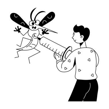 Çizgi film karakterinin vektör çizimi. Takım elbiseli bir kız ve erkek.