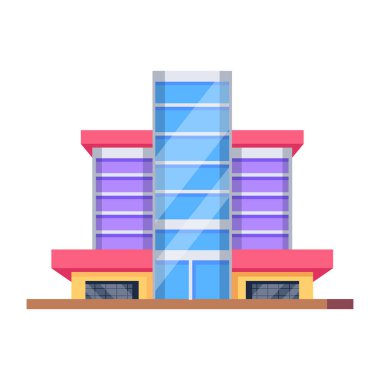 Modern yapı simgesinin vektör tasarımı