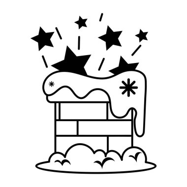 Yastık vektör dizaynı olan sevimli ve küçük uyuyan yıldızlar.