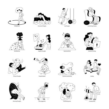 vektör insan kümesi ve boş zaman simgeleri