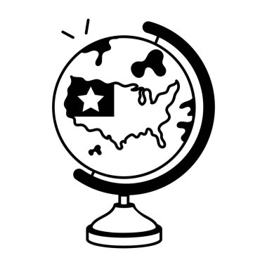 beyaz arkaplanda ABD haritası olan dünya