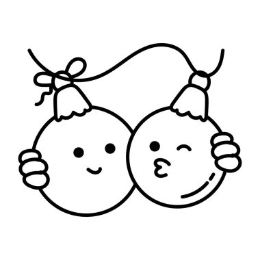 Şirin Maskotlar Doodle Simgesi