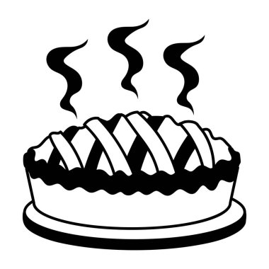 Şirin çizgi film yemek vektörü çizimi