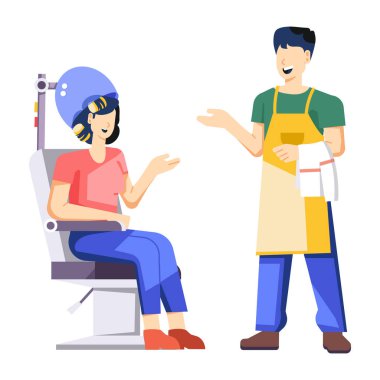 Güzellik Salonu Düz Çizim