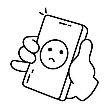 üzgün telefon simgesi, özet biçimi