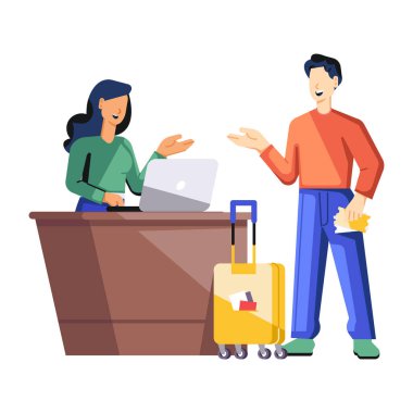 Düz dizaynlı kadın ve erkek