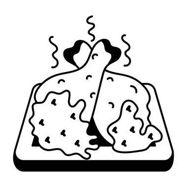 Şirin çizgi film yemek vektörü çizimi