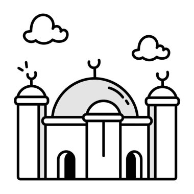 Bulut tasarımı ile cami kubbesi