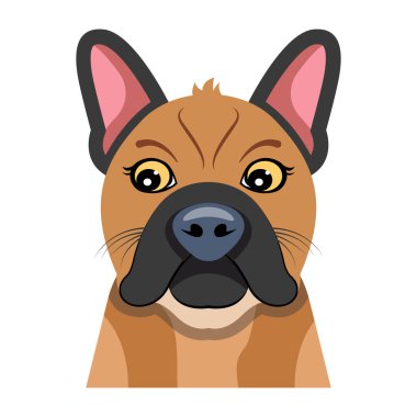 Çizgi film köpeğinin vektör çizimi 