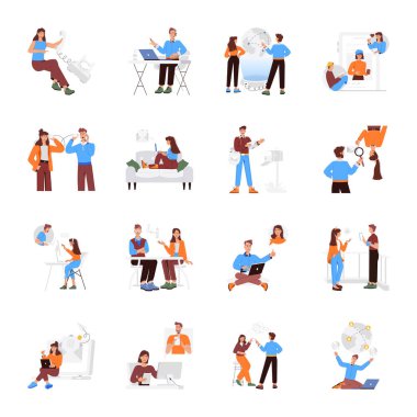 farklı milletlerden insanlar ve çiftlerle ayarlanmış..