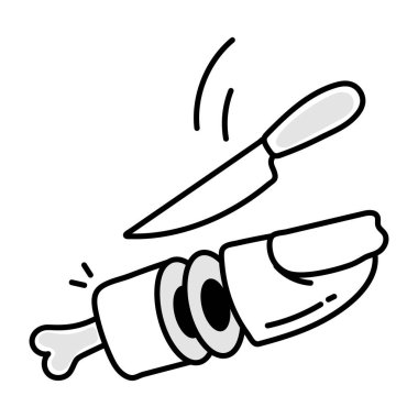 Çizgi film bombasının vektör karikatürü