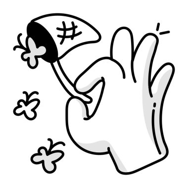 Kavanozda taze avokado çikolata parçacıklarının karalama ikonu. 