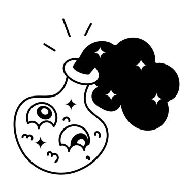 siyah beyaz çizgi film uzaylı