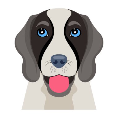 Çizgi film köpeğinin vektör çizimi