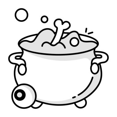 Cadılar Bayramı Partisi Doodle Simgelerinin Kullanışlı Seti