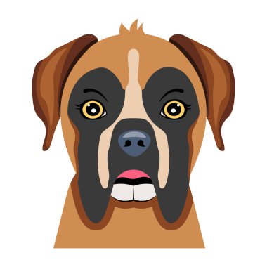 köpek kafası portre ikonu vektör illüstrasyon tasarımı