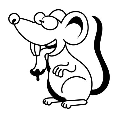 Bir Farenin Çizgi Film Çizimi