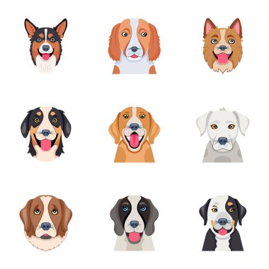 köpek ikon vektör illüstrasyon tasarımı üretir