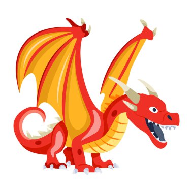 Ejderhalı karikatür çizimi