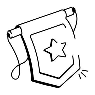 Karalama biçiminde Pennant simgesi 