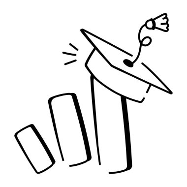 Çizim biçiminde eğitim analiz simgesi 