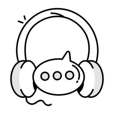 Karalama biçiminde çevrimiçi danışma simgesi 