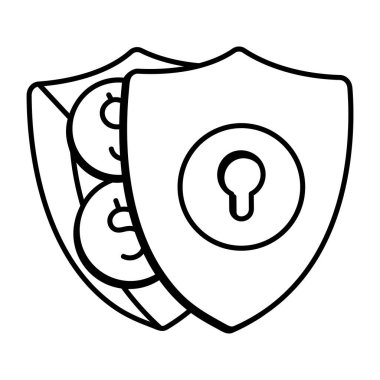 Çizim biçiminde varlık koruma simgesi