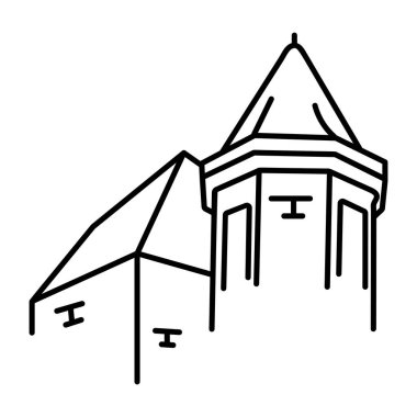 Karalama stilinde Lycee buffon simgesi 