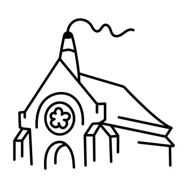 Aziz Chapelle 'in karalama tarzı simgesi. 