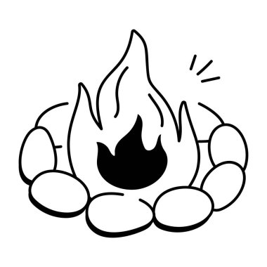 Tüyler ve boncuklarla süslenmiş geyik boynuzlarının karalama simgesi.