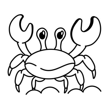 Elle çizilmiş yengeç simgesi