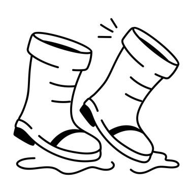 Karalama tarzında balıkçı botları simgesi