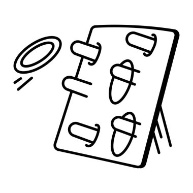 Çizim biçiminde halka atma oyunu simgesi 