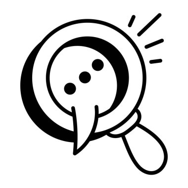 Arama iletisinin karalama biçimi simgesi