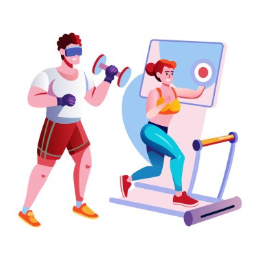 Vr egzersiz illüstrasyonuName 